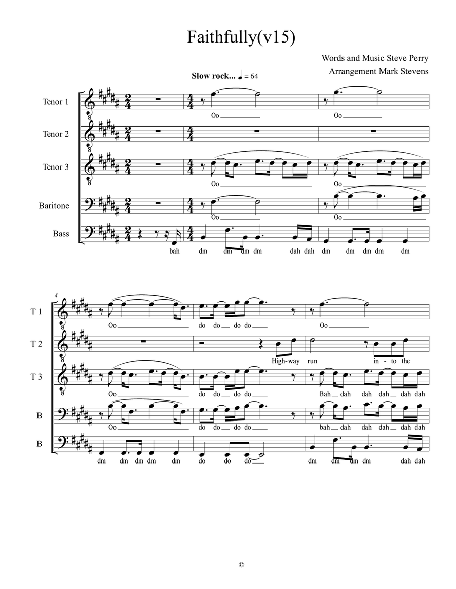 Faithfully Faithfully Choir scores gallery preview page 2