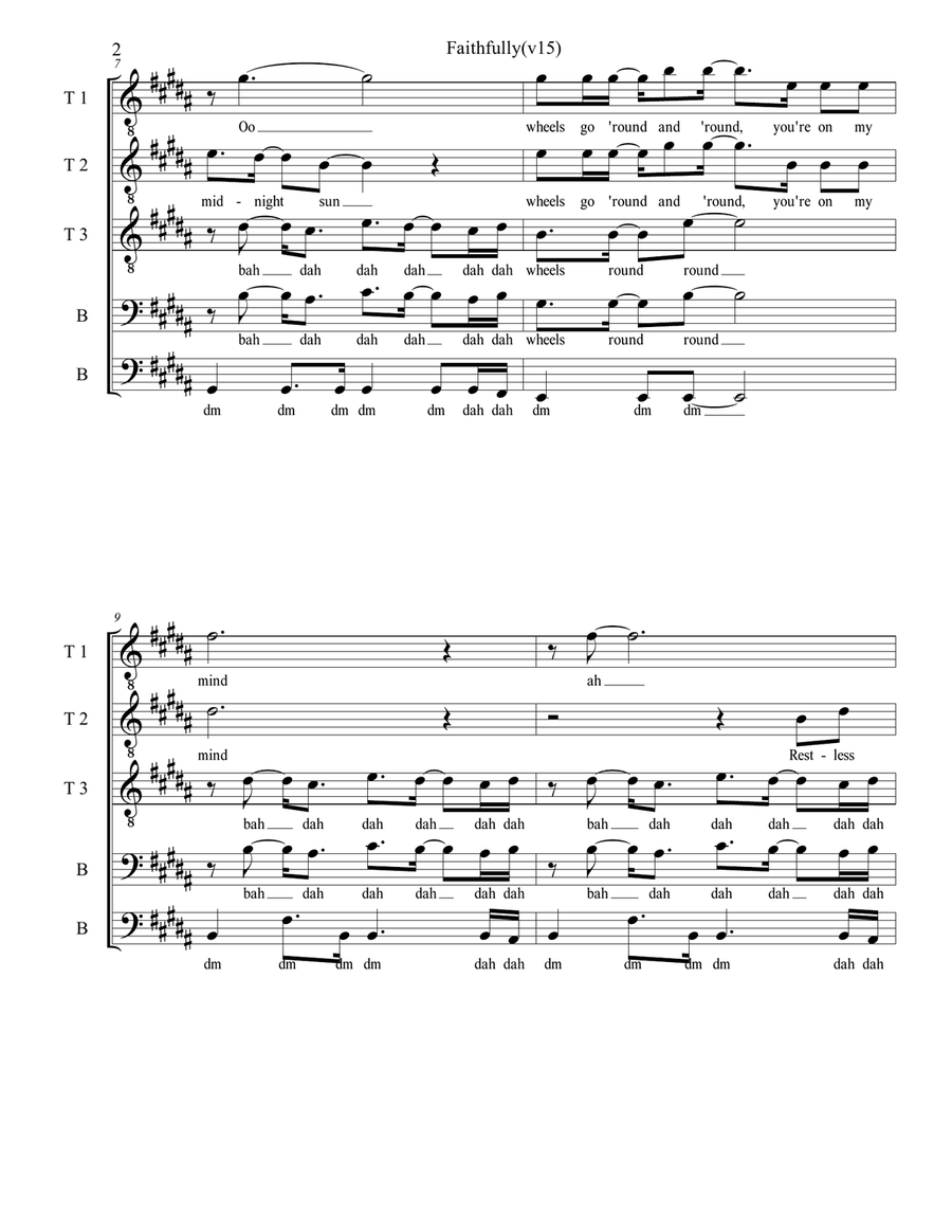 Faithfully Faithfully Choir scores gallery preview page 3