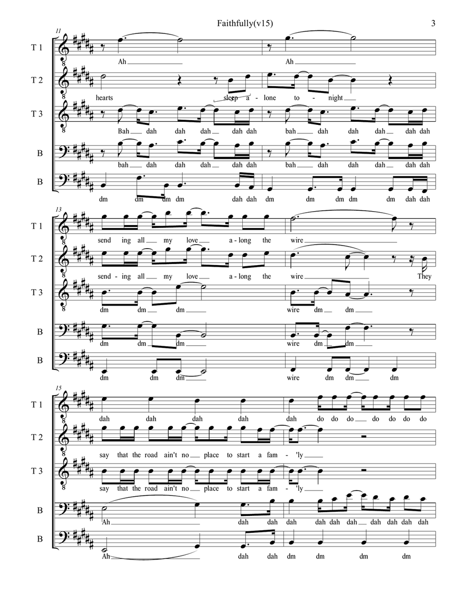 Faithfully Faithfully Choir scores gallery preview page 4