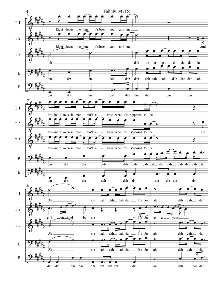 Faithfully Faithfully Choir scores gallery preview page 5