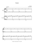 Canon (beginning solo with optional elementary duet)