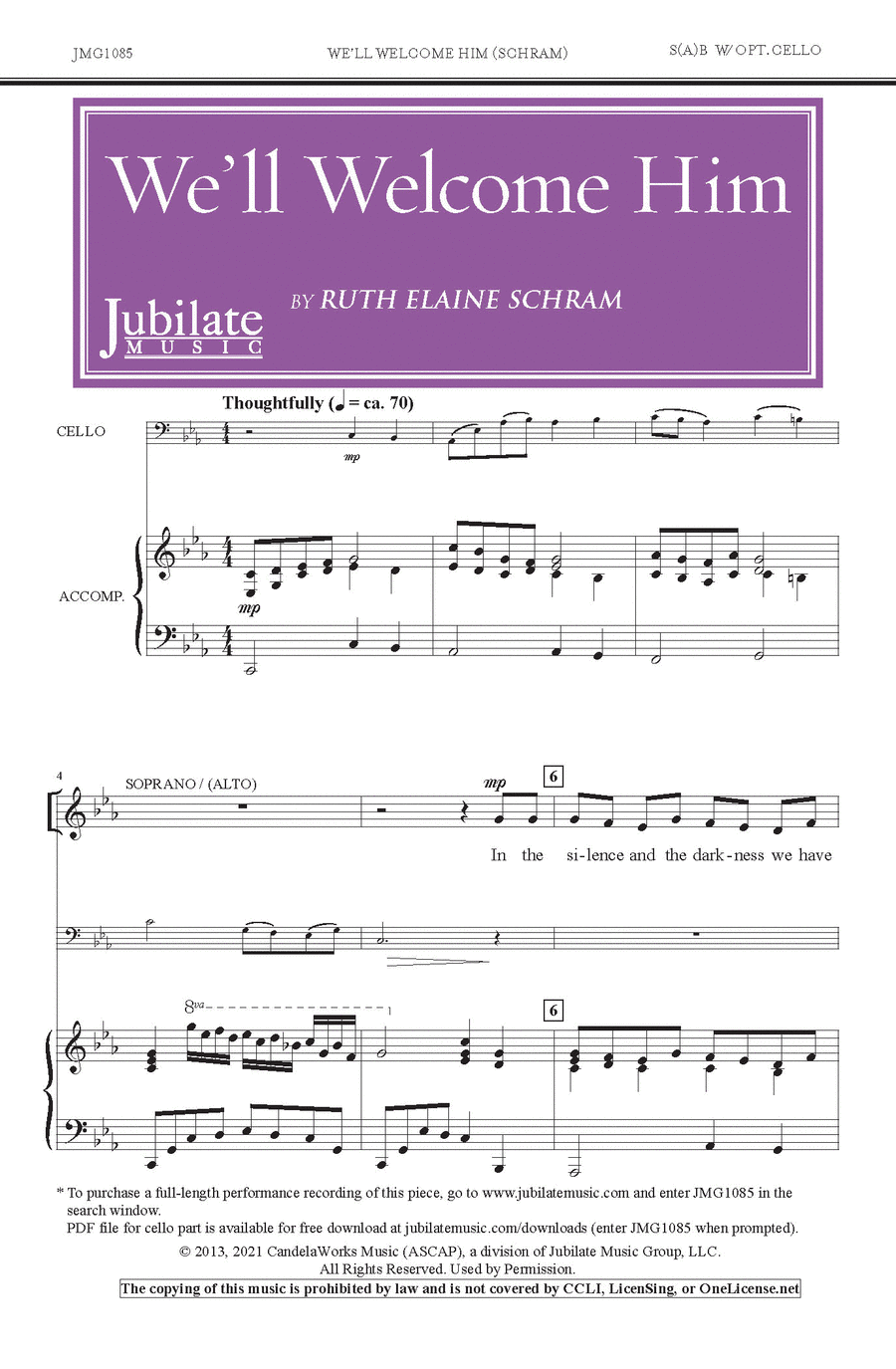 We'll Welcome Him We'll Welcome Him Choir scores gallery preview page 1