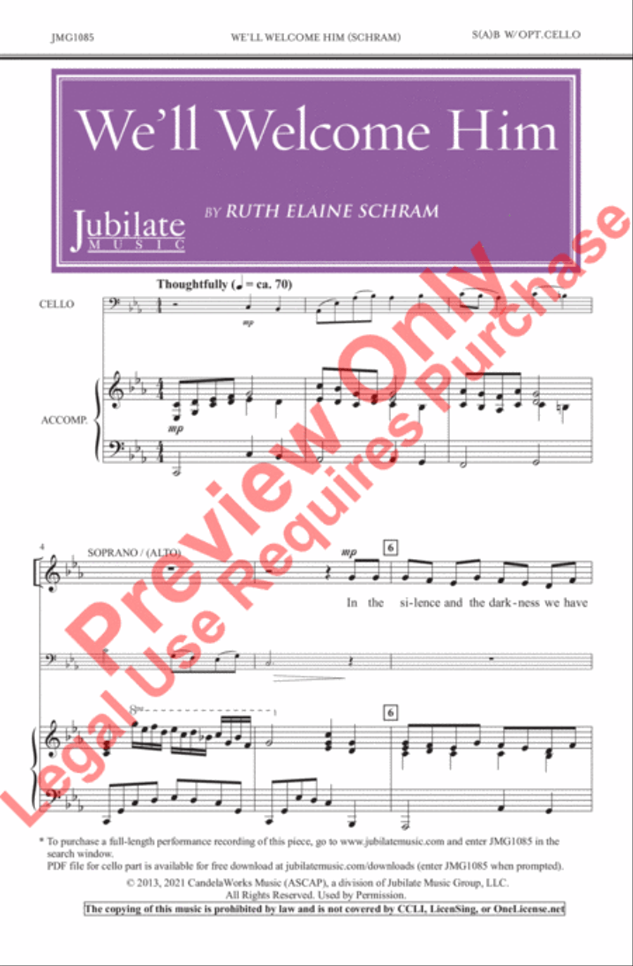 We'll Welcome Him We'll Welcome Him Choir scores gallery preview page 2