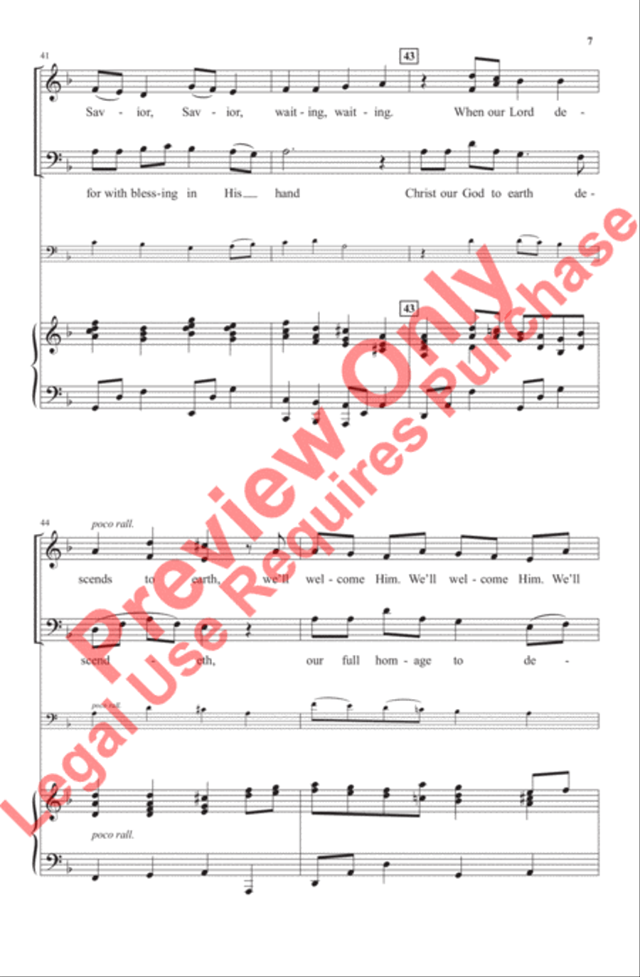 We'll Welcome Him We'll Welcome Him Choir scores gallery preview page 8