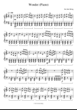Wonder (Piano Solo)