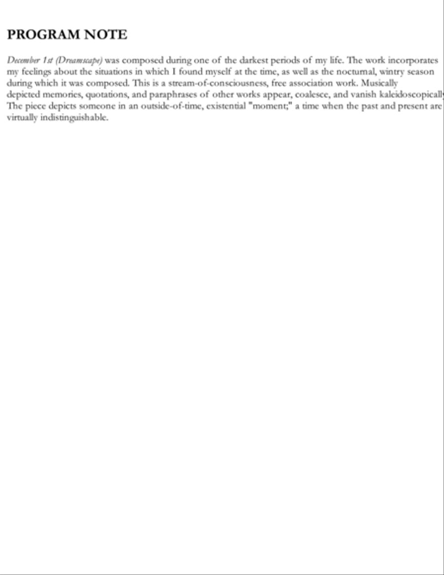 December 1st (Dreamscape) (for Organ) Organ Solo scores gallery preview page 2