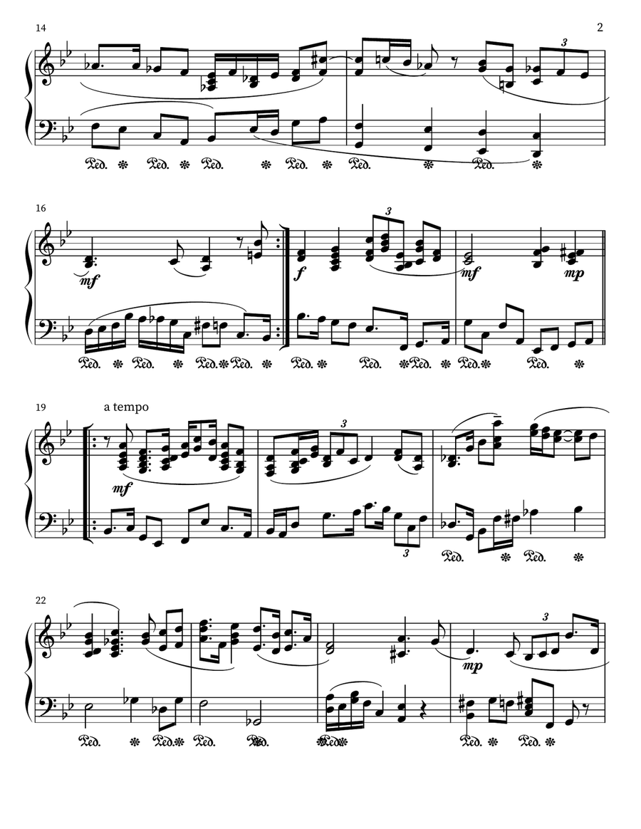 Serenade for Piano Serenade for Piano Piano scores gallery preview page 2