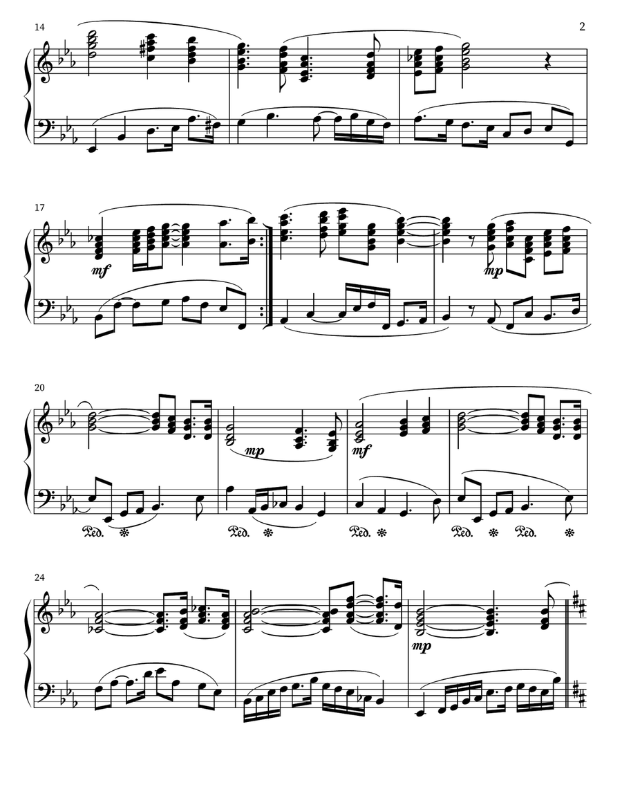 Serenade for Piano 3 Serenade for Piano 3 Piano scores gallery preview page 2