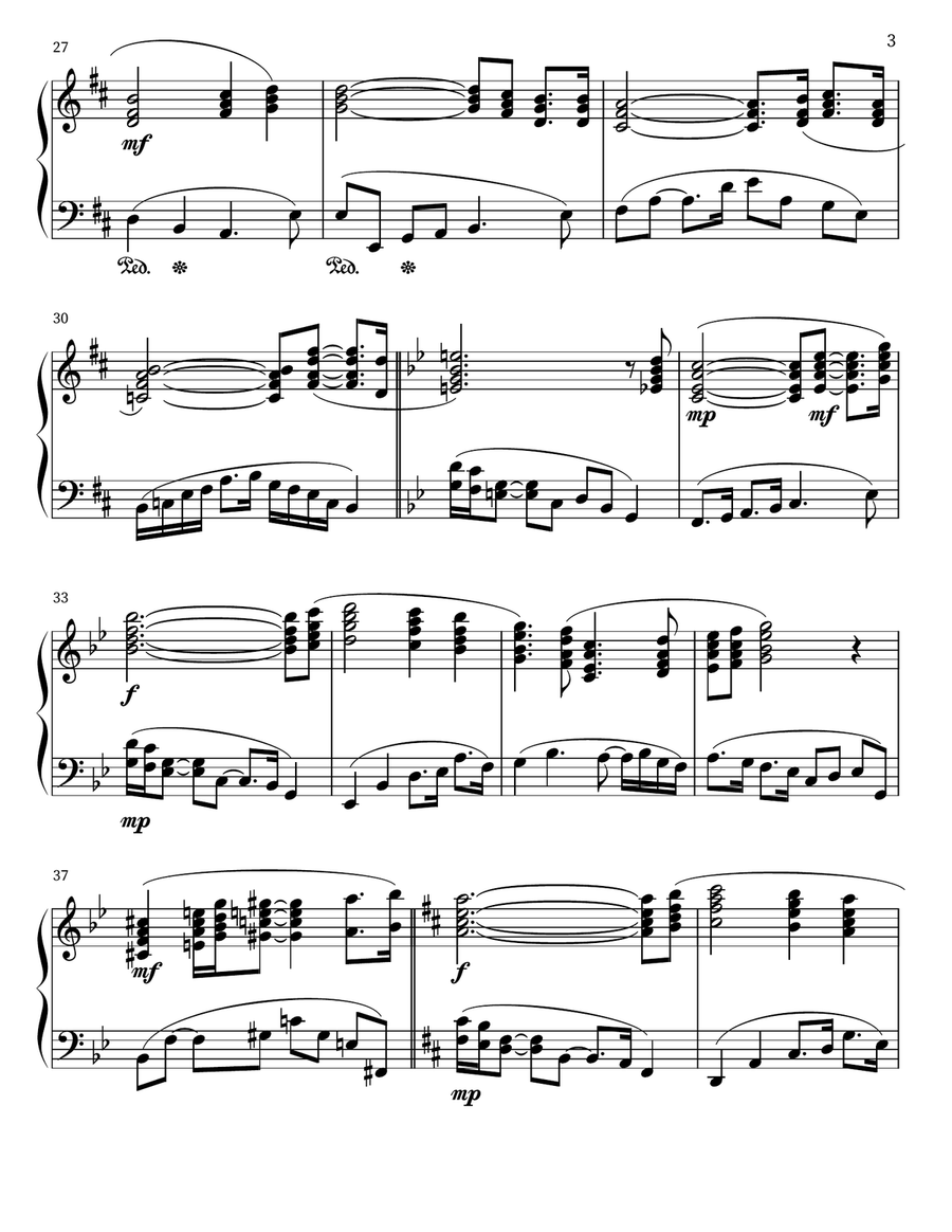 Serenade for Piano 3 Serenade for Piano 3 Piano scores gallery preview page 3