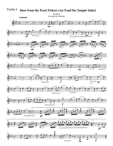 Duet from the Pearl Fishers by Bizet