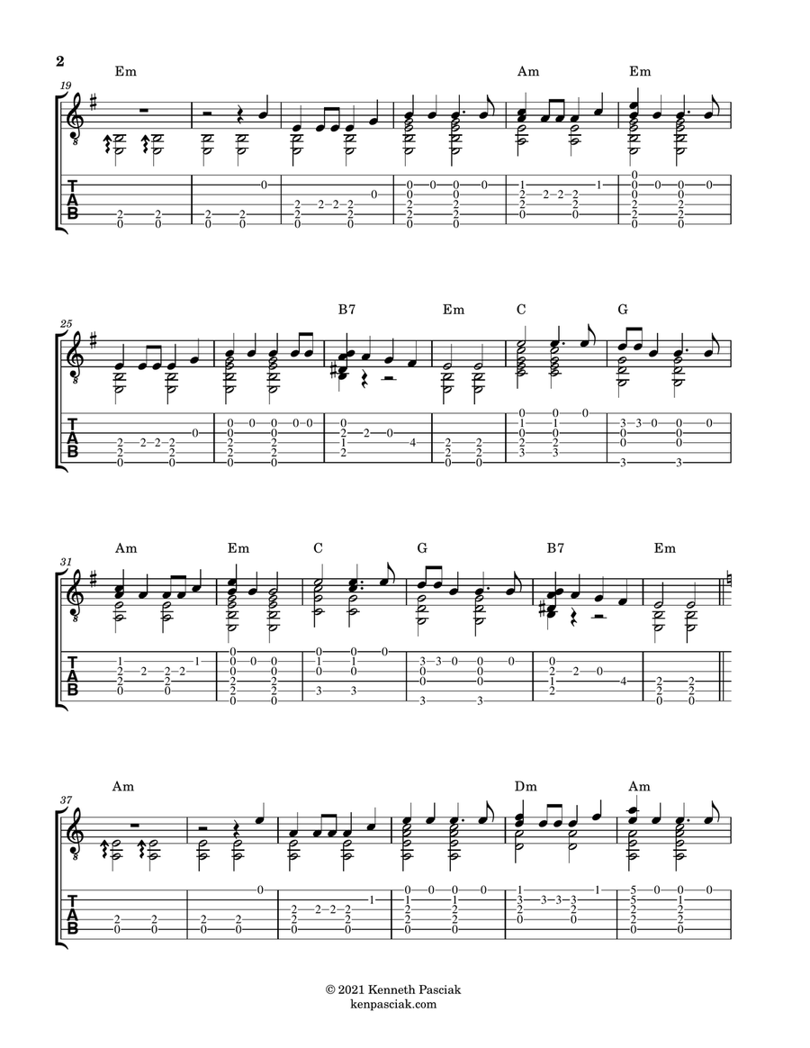 Wellerman (for Solo Guitar) Acoustic Guitar scores gallery preview page 3