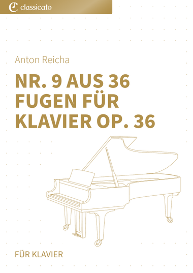 Nr. 9 aus 36 Fugen fur Klavier op. 36