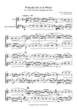 Prelude XX in A Minor - Flute and Alto Saxophone Duet