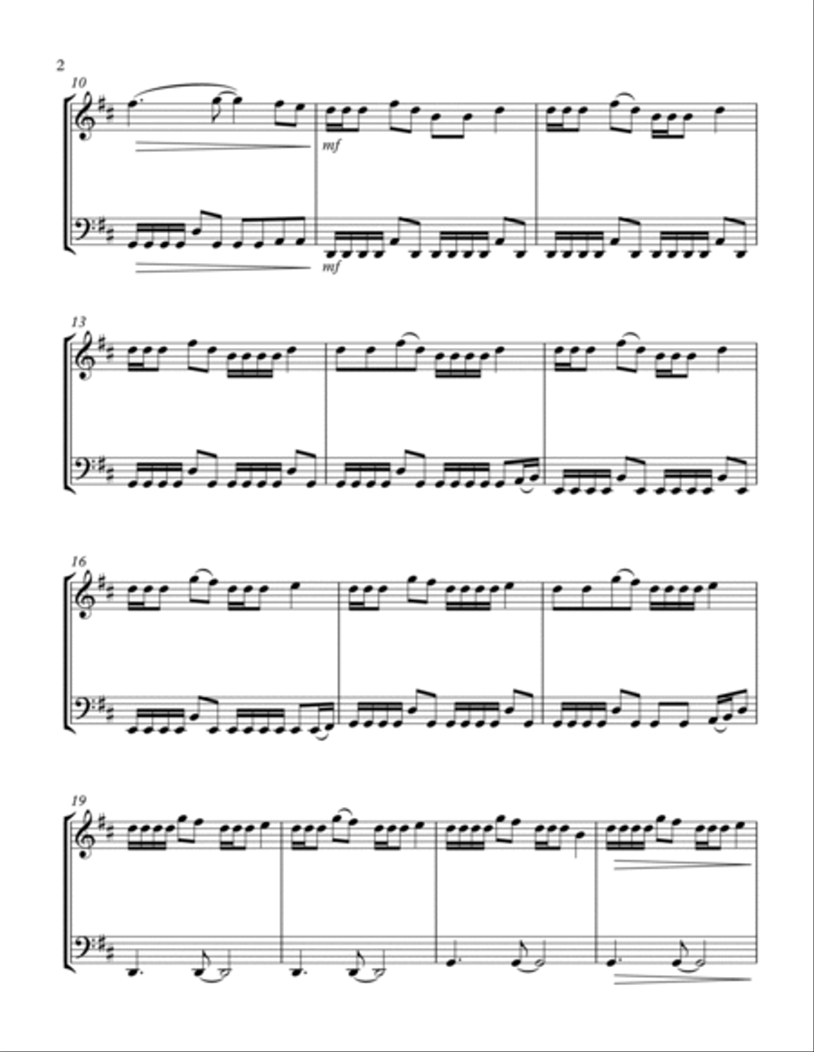 Sunflower String Duet scores gallery preview page 2