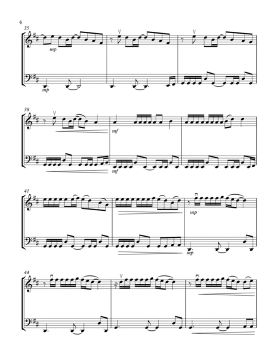 Sunflower String Duet scores gallery preview page 4