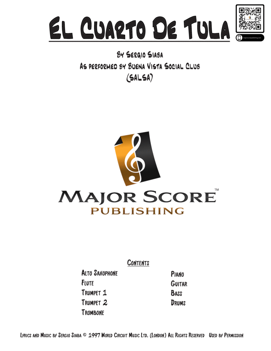 El Cuarto De Tula Large Ensemble scores gallery preview page 1