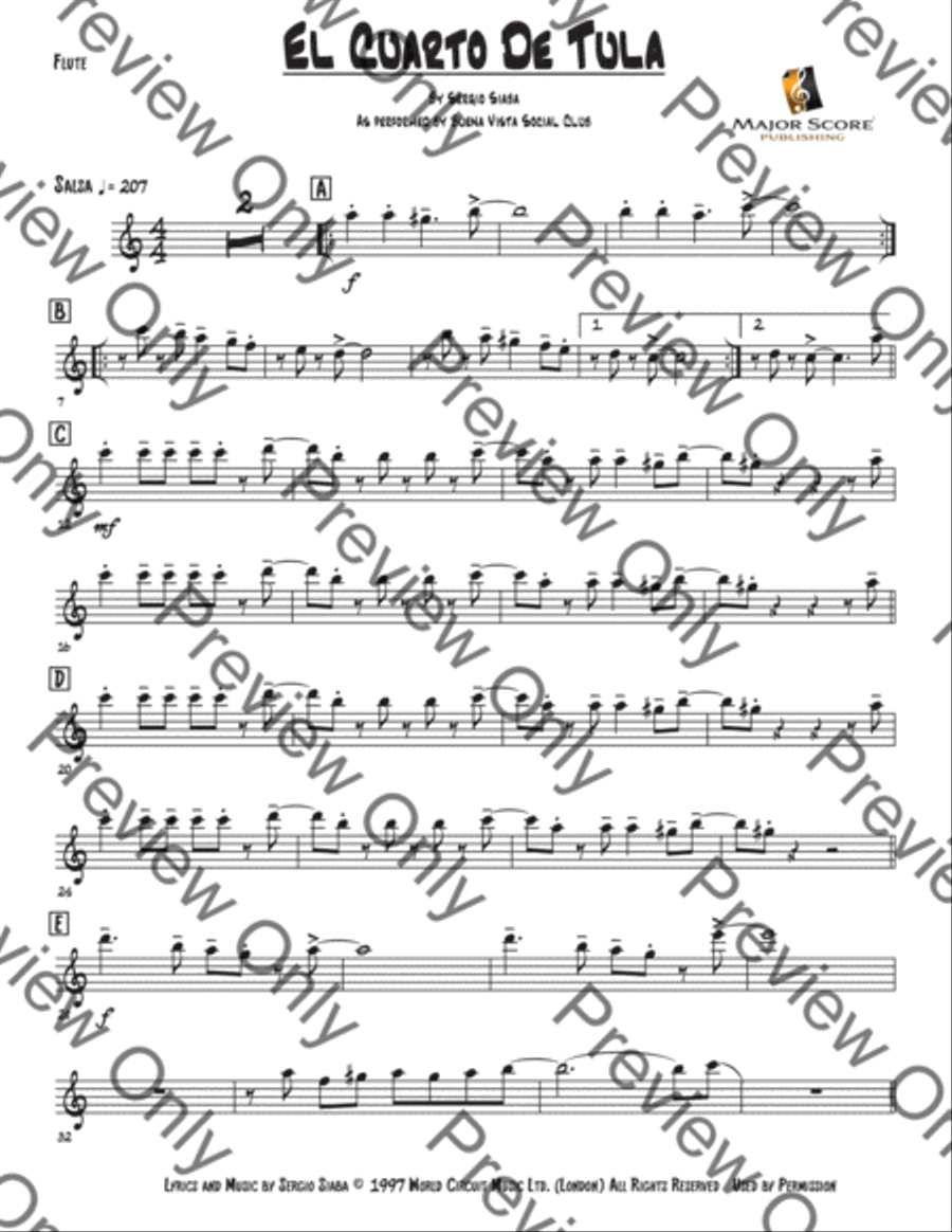 El Cuarto De Tula Large Ensemble scores gallery preview page 2