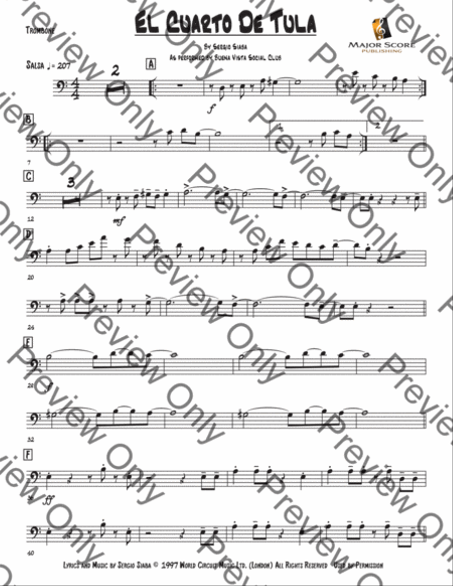 El Cuarto De Tula Large Ensemble scores gallery preview page 3