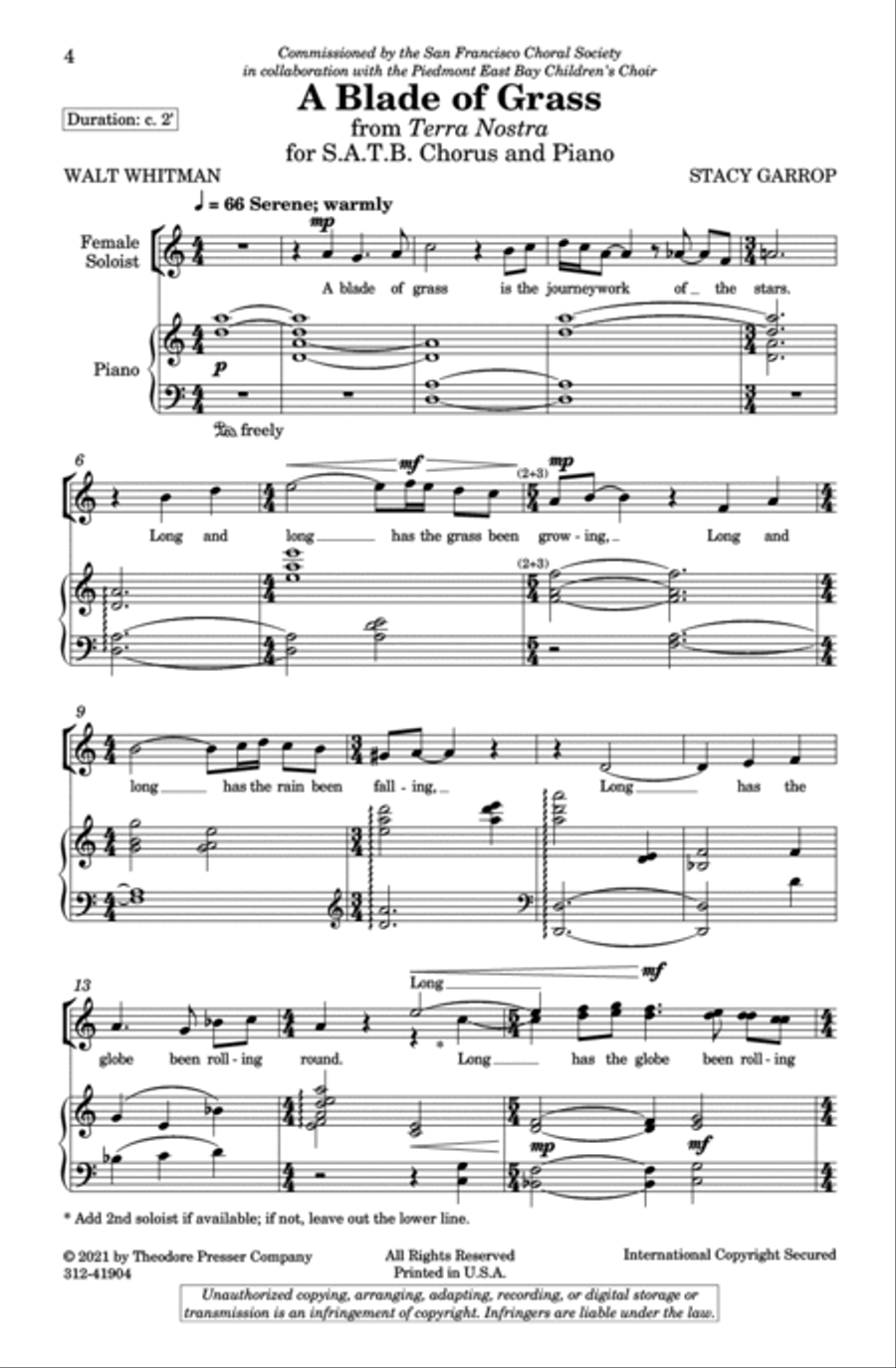 A Blade of Grass 4-Part scores gallery preview page 2