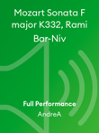 Mozart Sonata F major K332, Rami Bar-Niv
