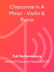 Chaconne in A Minor - Violin & Piano mini preview