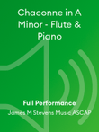 Chaconne in A Minor - Flute & Piano mini preview