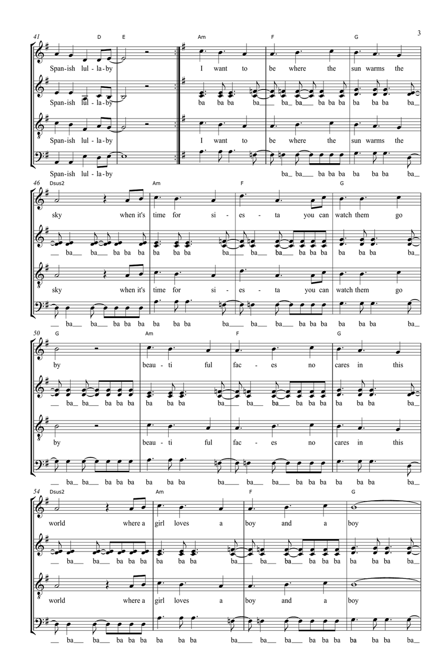 La Isla Bonita (arr. Gitika Partington) Choir scores gallery preview page 3