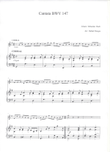 Choral from Cantata 147 - Violin and Piano/Organ
