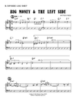 Big Money & The Left Side (Bb Expanded Lead Sheet)