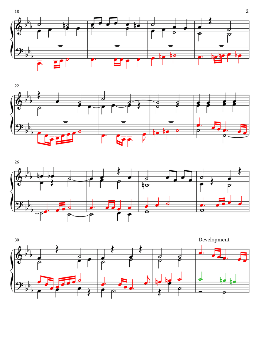 Fugue in c minor Harpsichord scores gallery preview page 2