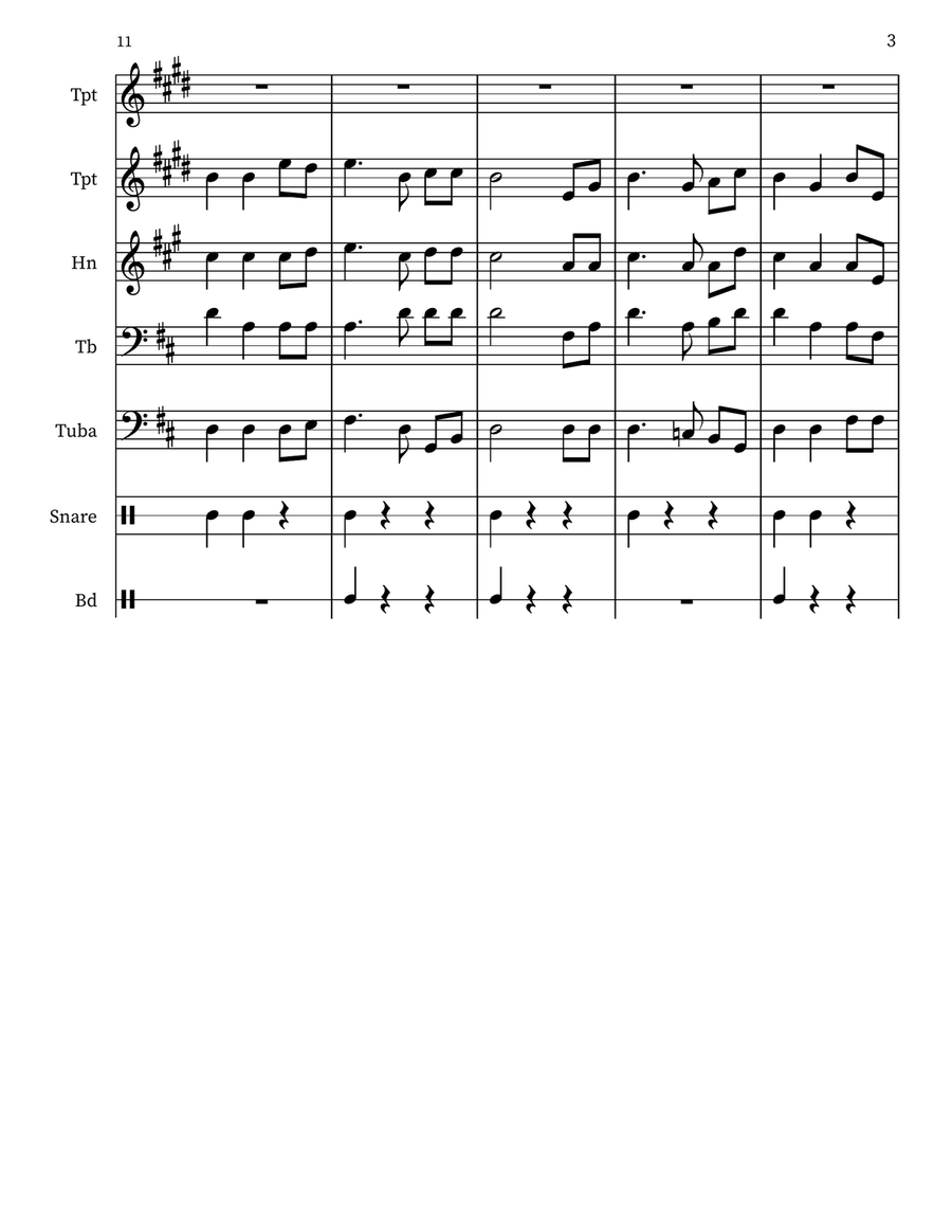 Lord with glowing heart i'd praise Small Ensemble scores gallery preview page 3