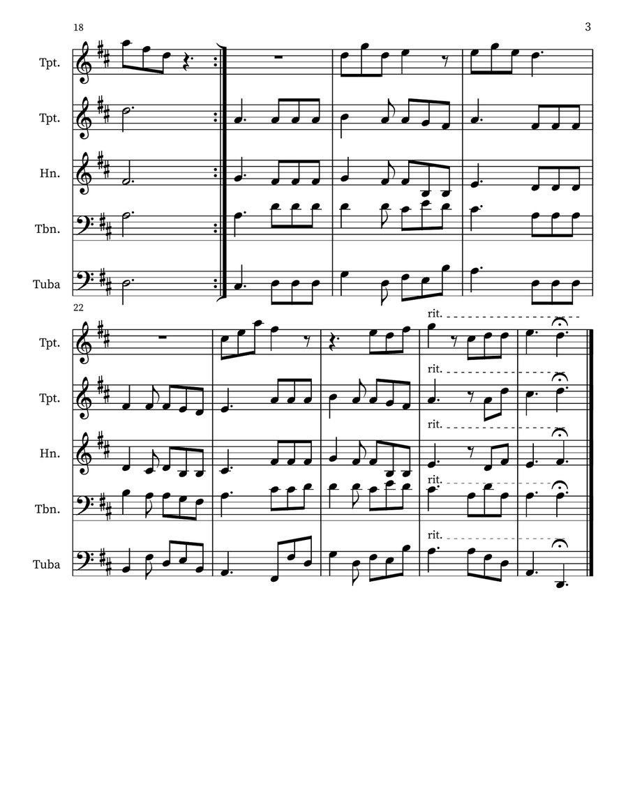 Resurrectio à Fanfarer Small Ensemble scores gallery preview page 3