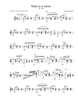 Waltz in A Minor - Chopin, Arranged for Solo Guitar
