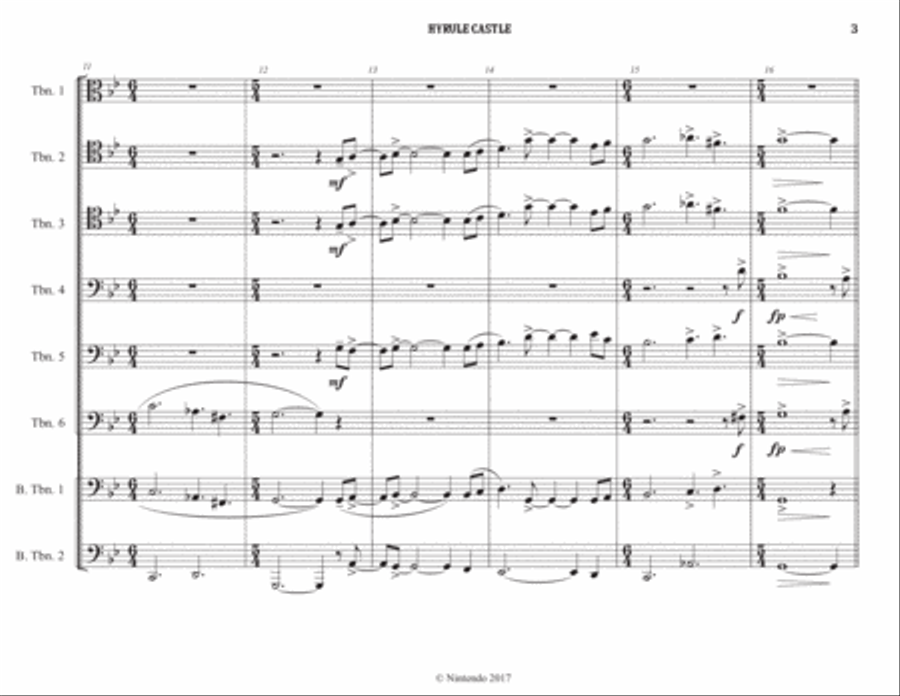 The Legend Of Zelda Euphonium scores gallery preview page 3