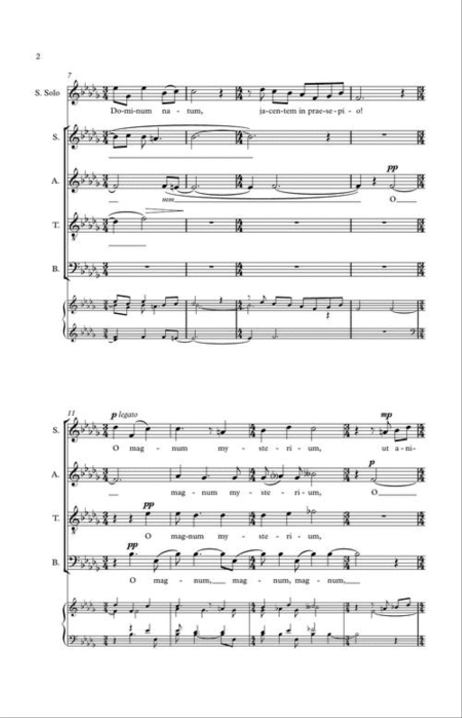 O Magnum Mysterium O Magnum Mysterium Choir scores gallery preview page 5