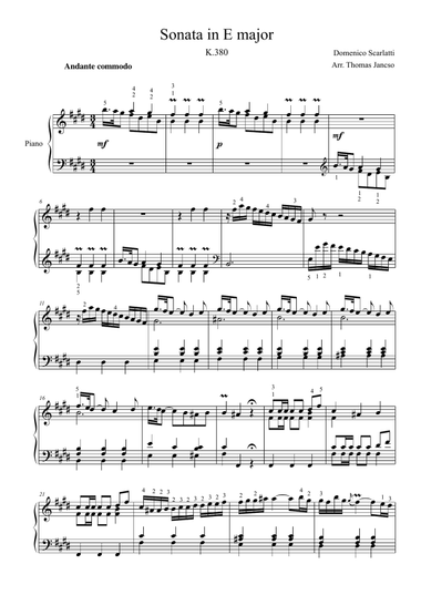 Scarlatti Sonata K.380