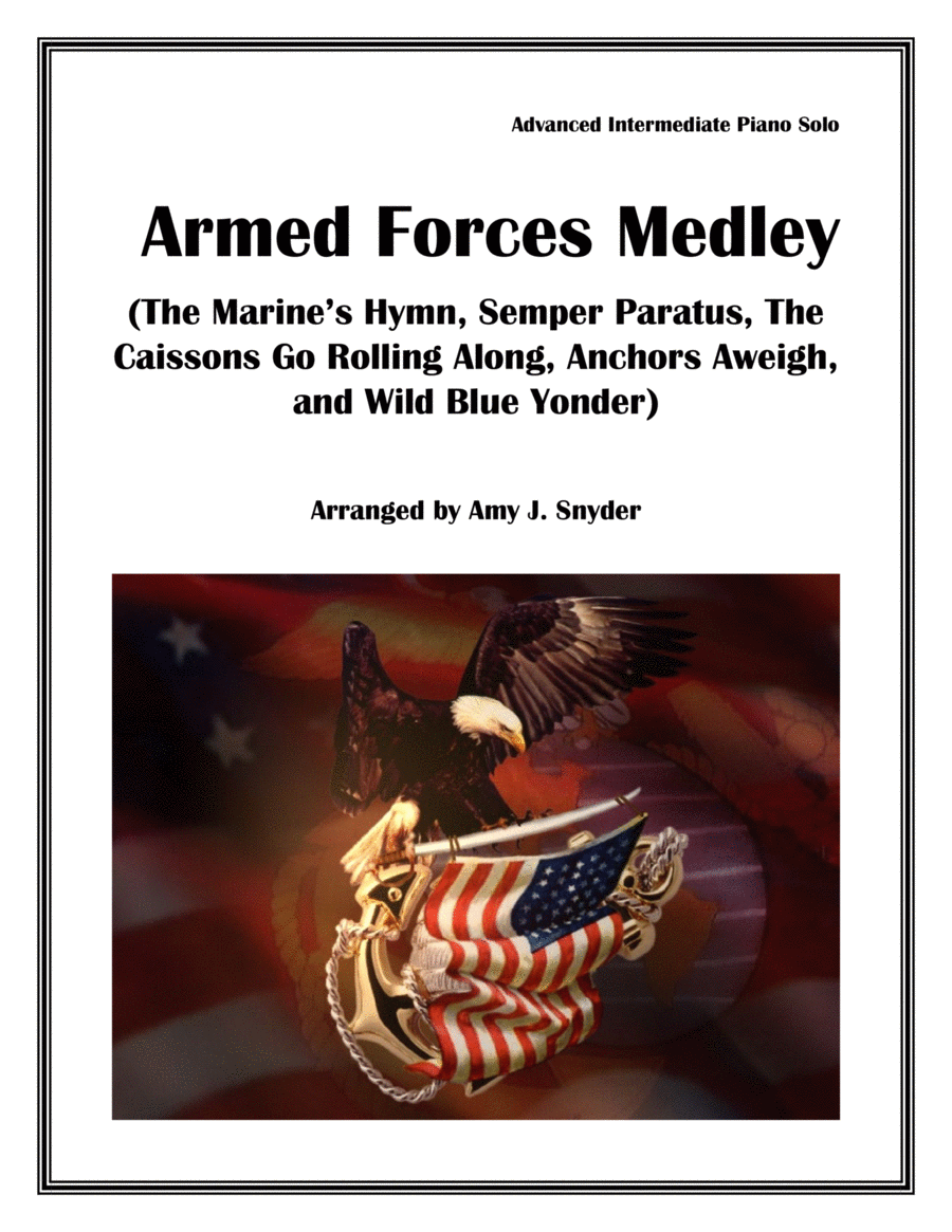 Armed Forces medley, piano solo Piano Solo scores gallery preview page 1