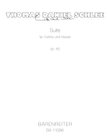 Suite for violin and piano, op. 82