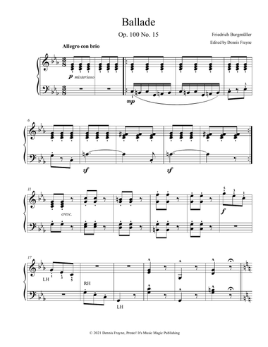 Ballade (Op. 100 No. 15)
