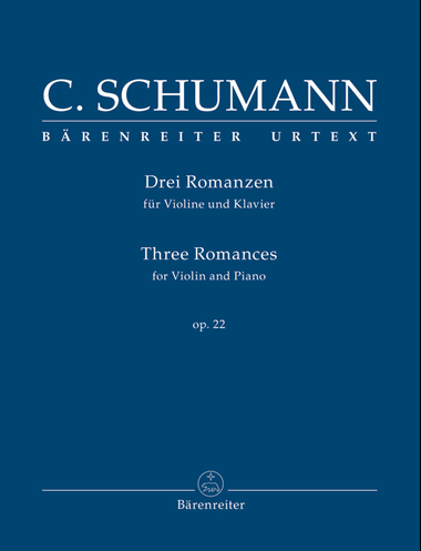 Three Romances for Violin and Piano, op. 22