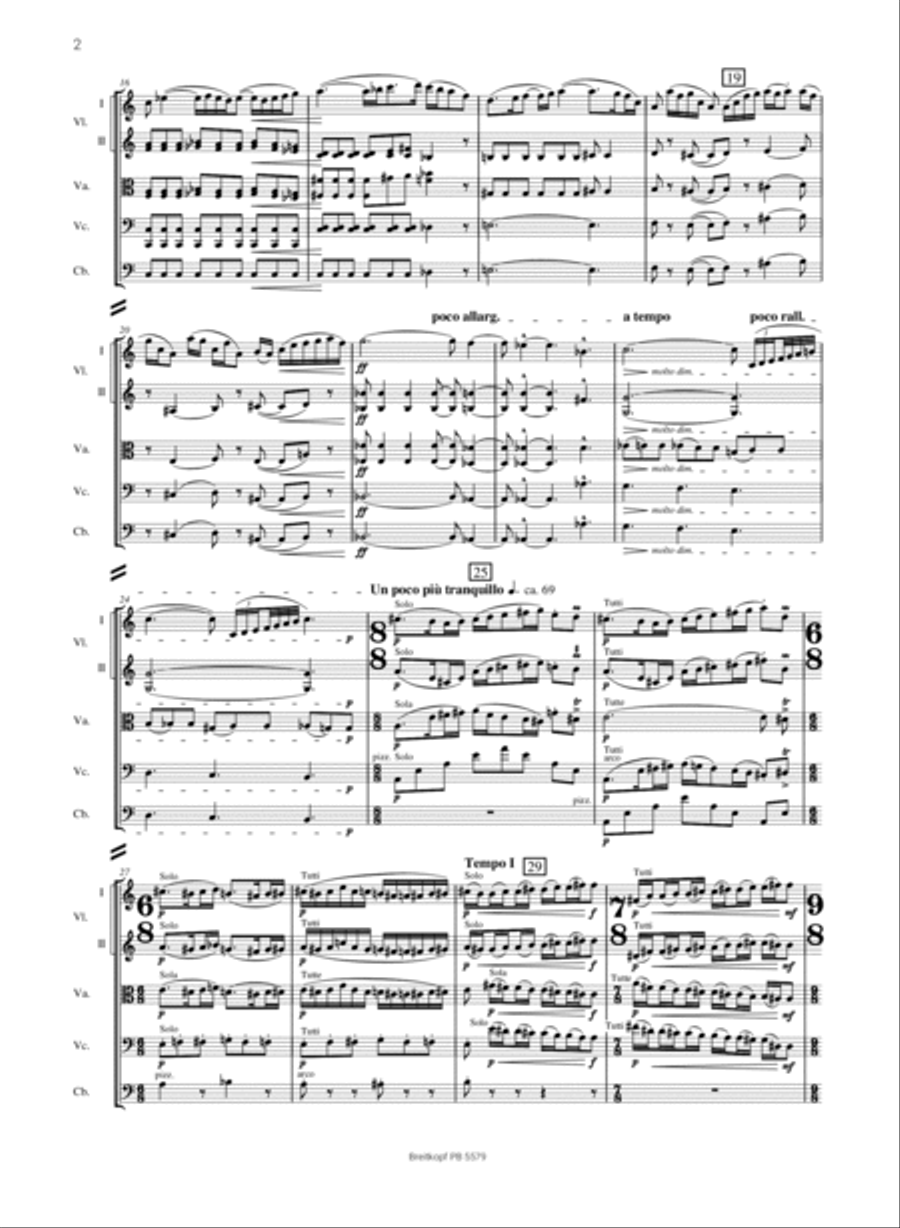 Divertimento BB 118 String Orchestra scores gallery preview page 3