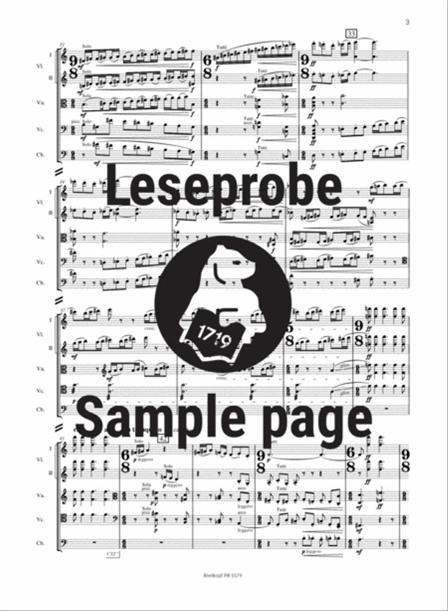 Divertimento BB 118 String Orchestra scores gallery preview page 4