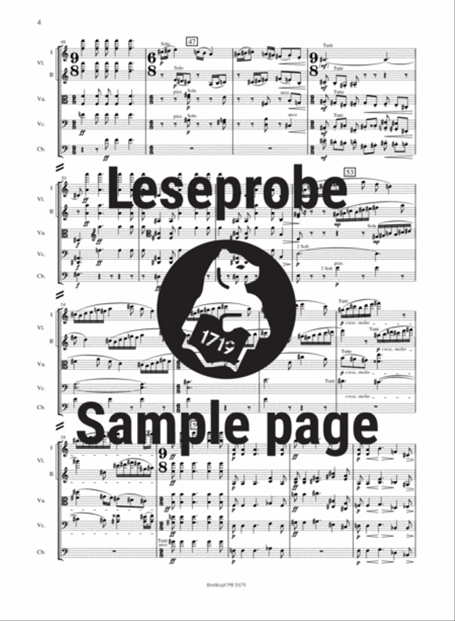 Divertimento BB 118 String Orchestra scores gallery preview page 5