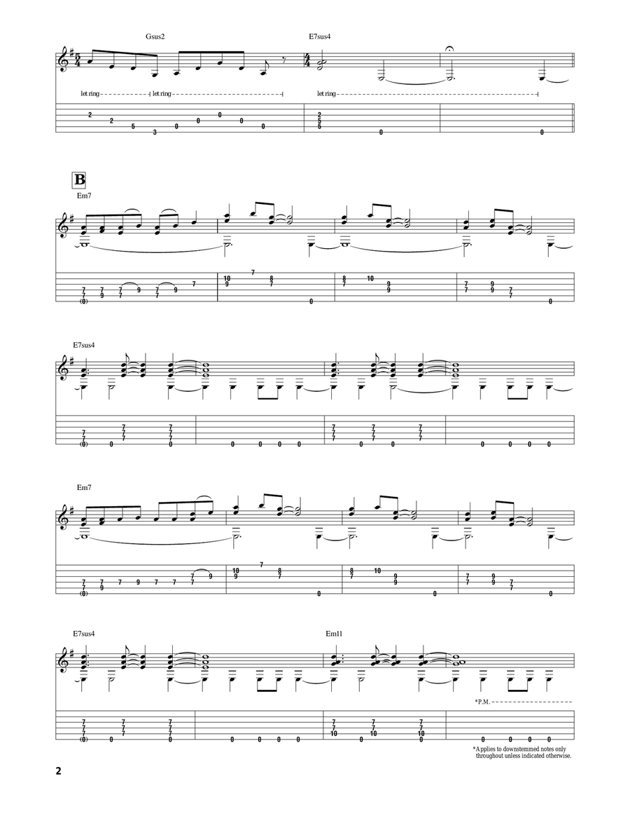 Visions Visions Electric Guitar scores gallery preview page 2