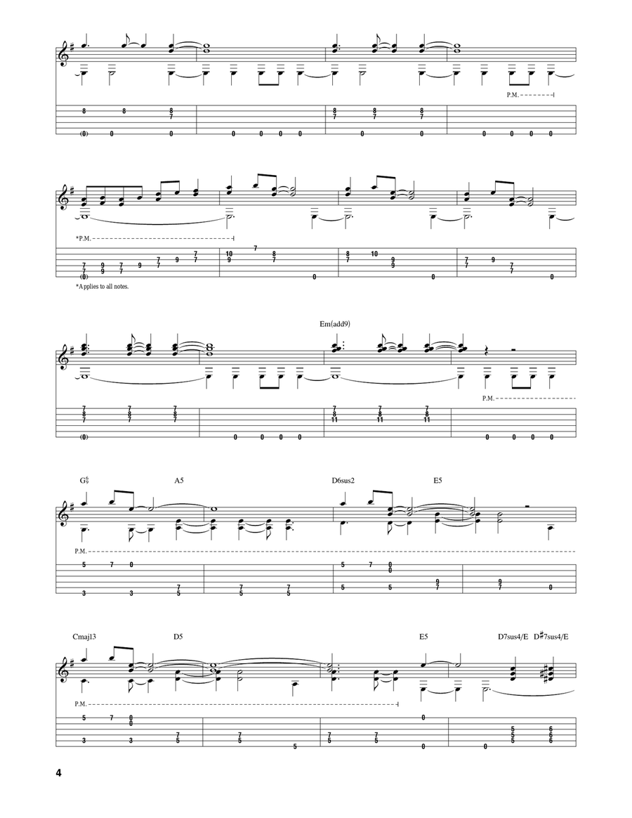 Visions Visions Electric Guitar scores gallery preview page 4