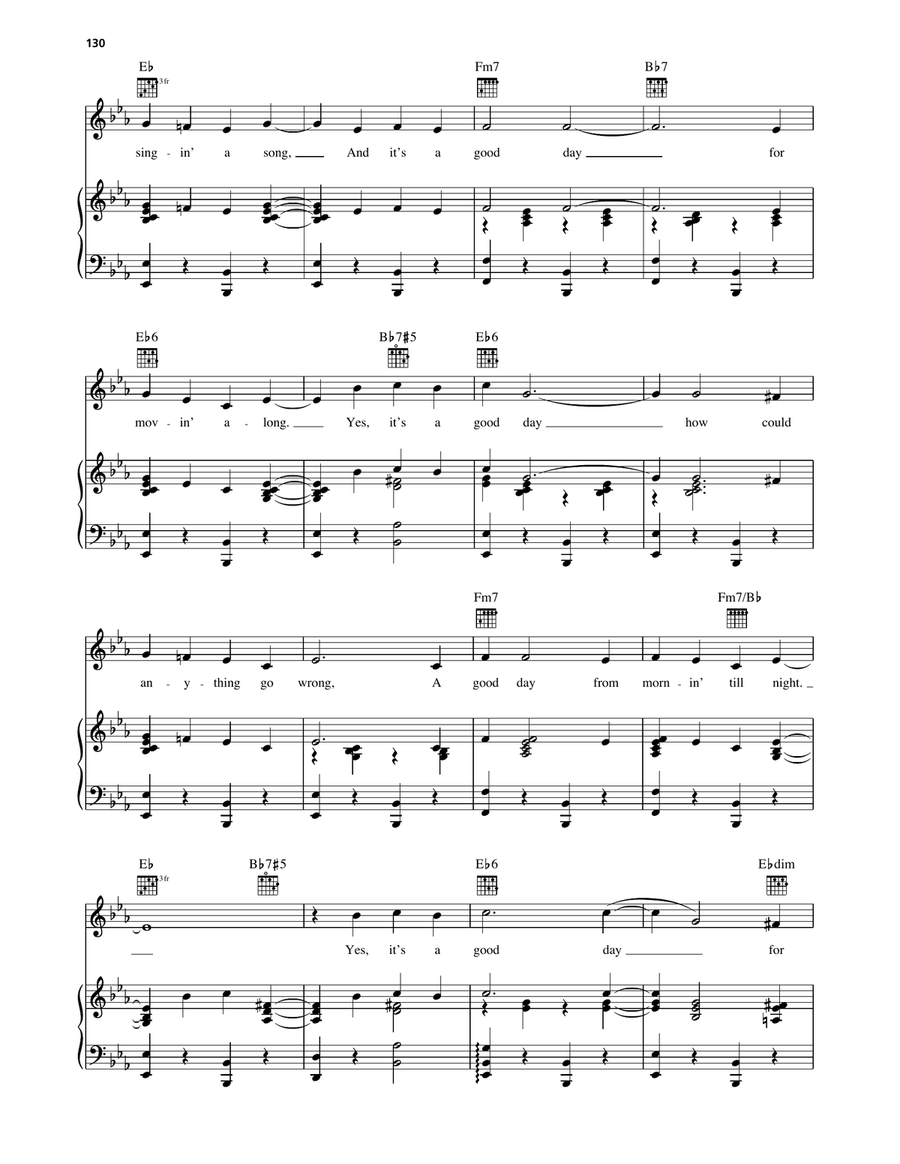 It's A Good Day Piano, Vocal, Guitar scores gallery preview page 2