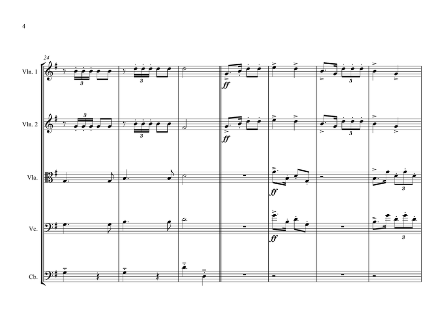 Chinese National Anthem for String Orchestra (MFAO World National Anthem Series) String Orchestra scores gallery preview page 4