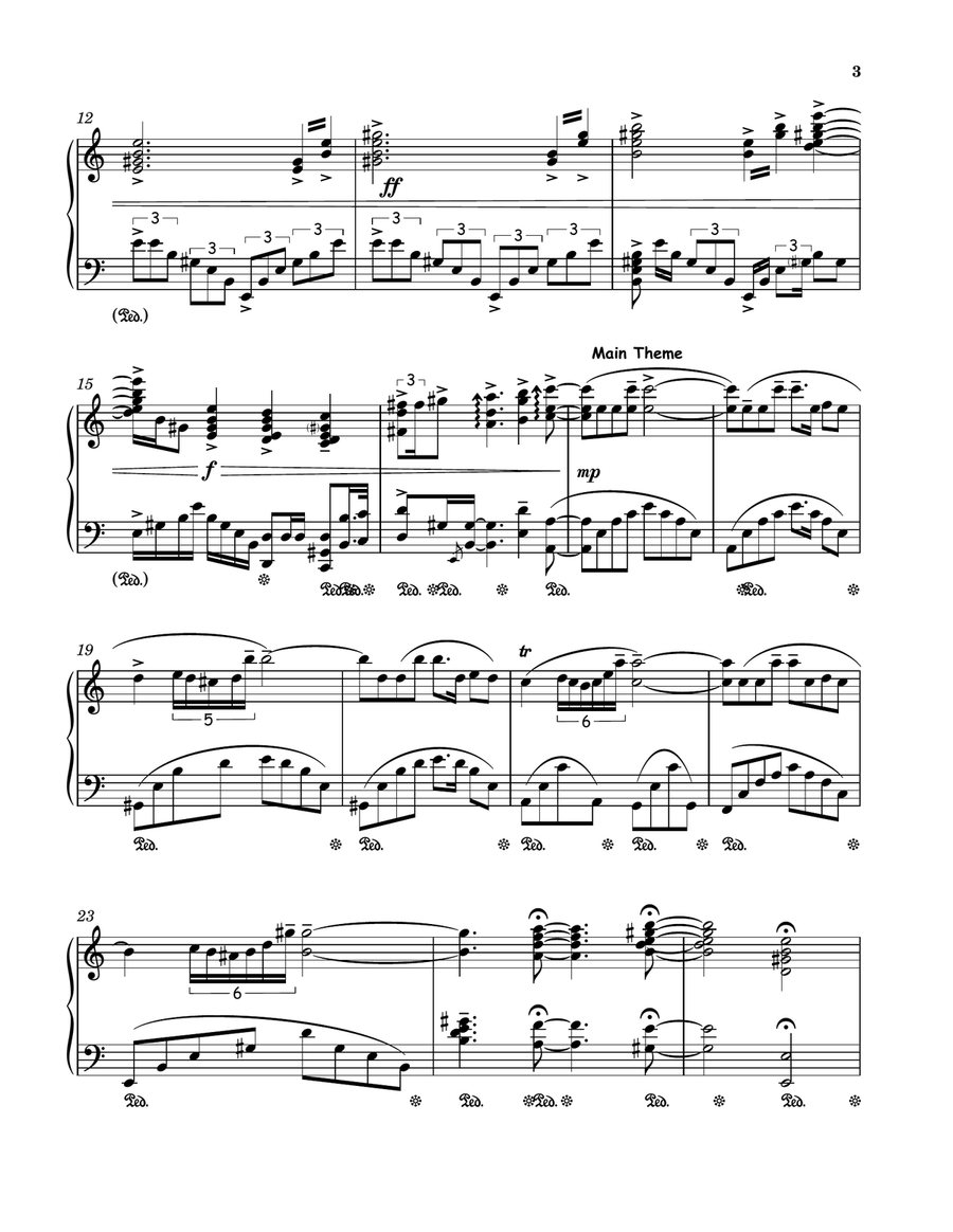 Love Story Piano Solo scores gallery preview page 3