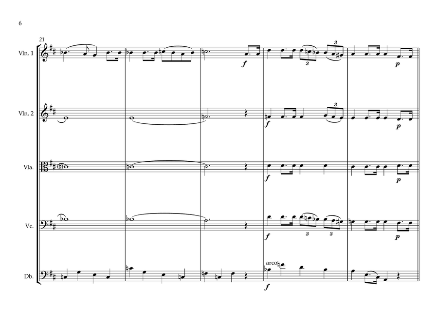 Chilean National Anthem for String Orchestra (MFAO World National Anthem Series) String Orchestra scores gallery preview page 6