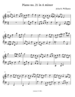 Piano no. 21 in A minor